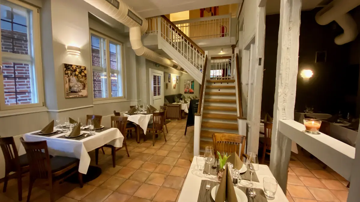 Gedeckter Tisch il Sapore Ristorante Lüneburg